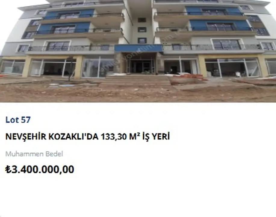 TOKİ 7 İlde 26 İş Yerini Yeniden Satışa Çıkarıyor! Açık Artırmada İkinci Tur Eylülde 21